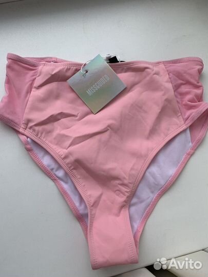 Трусы бикини купальные с высокой талией