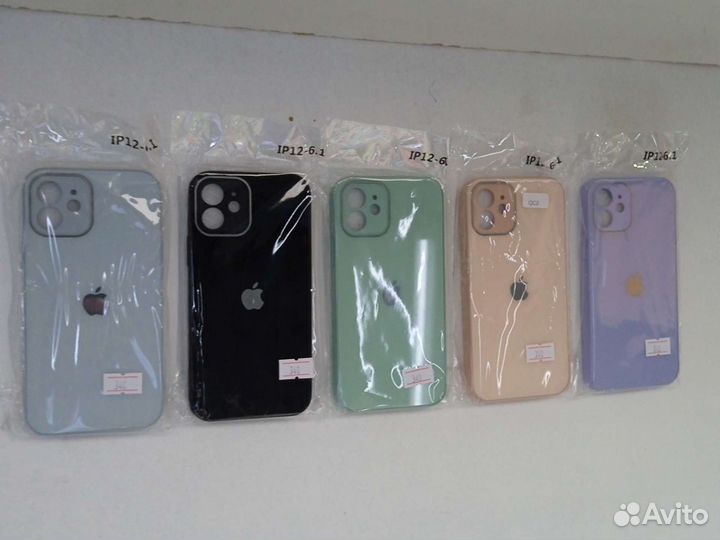 Чехлы для iPhone 12 Стеклянные