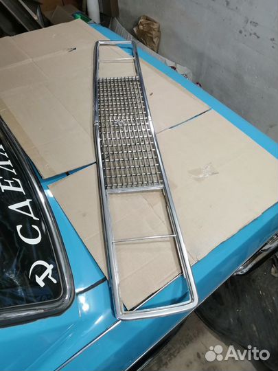 Новая решетка радиатора ваз 2106 хром металл