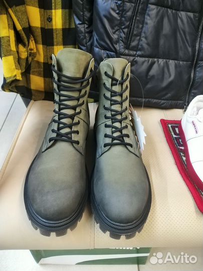 Ботинки Берцы мужские зимние Натуральная кожа 45