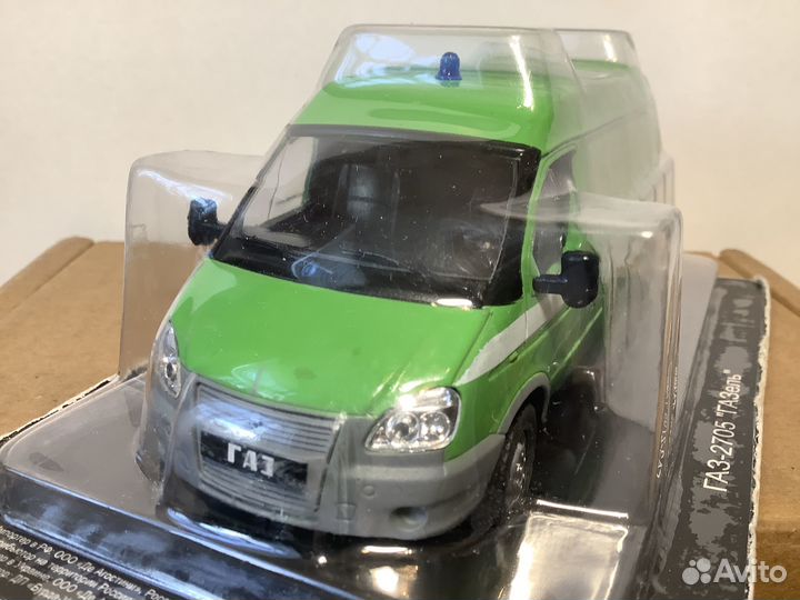 Модель автомобиля газ-2705 ГАЗель 1:43 деа
