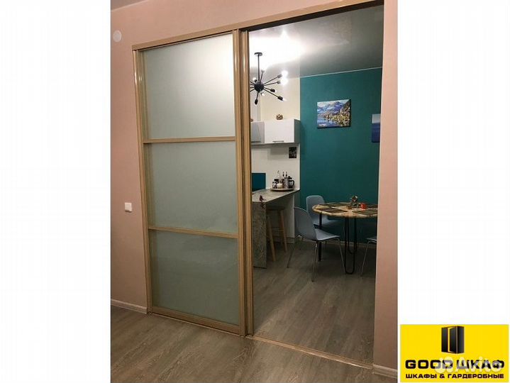 Межкомнатные стеклянные перегородки раздвижные