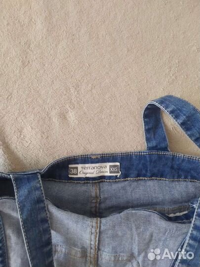 Полукомбинезон джинсовый XXS (38)