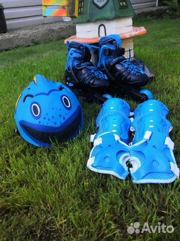 Ролики (28-31 размер), шлем и защита