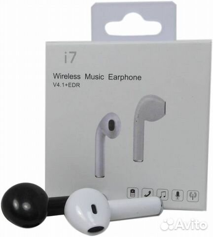 Bluetooth наушник i7 моно (1 наушник) Белый