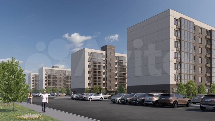 2-к. квартира, 66,9 м², 2/7 эт.