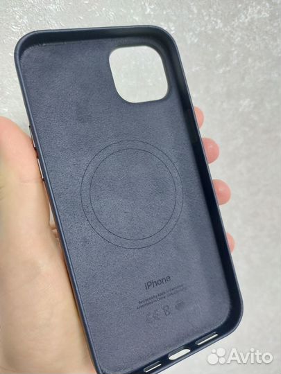 Чехол на iPhone 14 Plus Leather Case