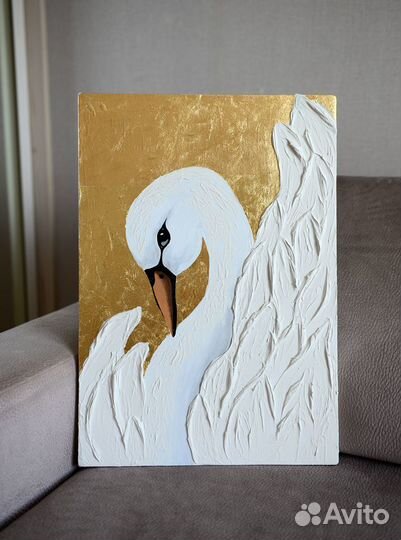 Интерьерная картина Лебедь