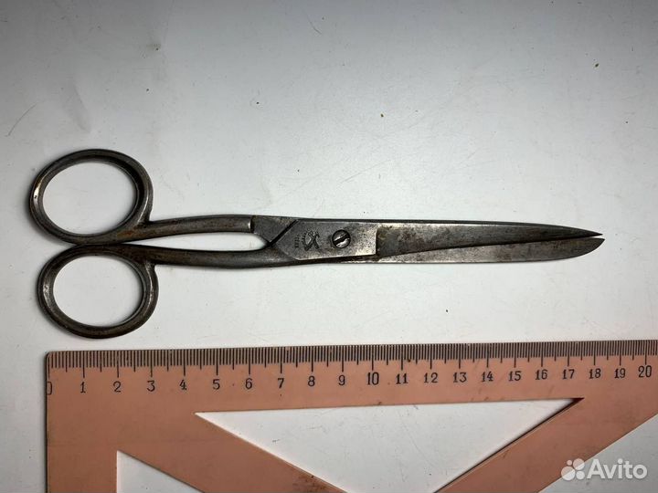 Ножницы портновские старинные с клеймами