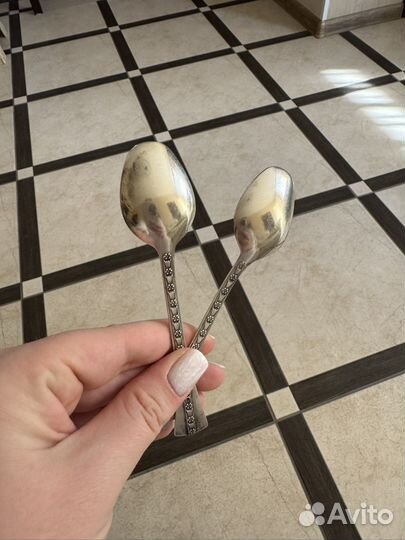 Чайные ложки серебро
