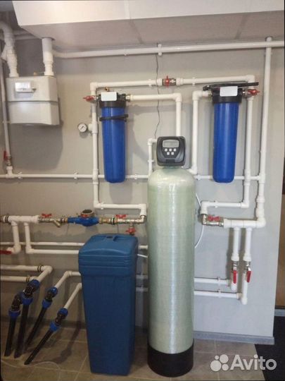 Система очистки воды из скважины для производства