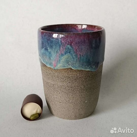 Стакан кружка для кофе ручная работа