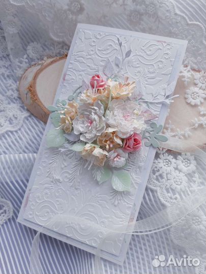 Открытка-конверт ручной работы