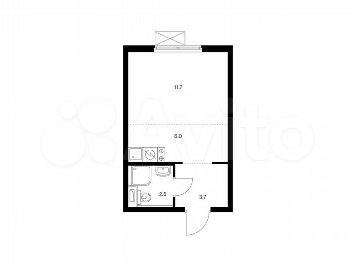 Квартира-студия, 23,9 м², 9/9 эт.