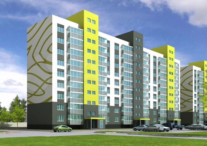 2-к. квартира, 70,9 м², 1/9 эт.