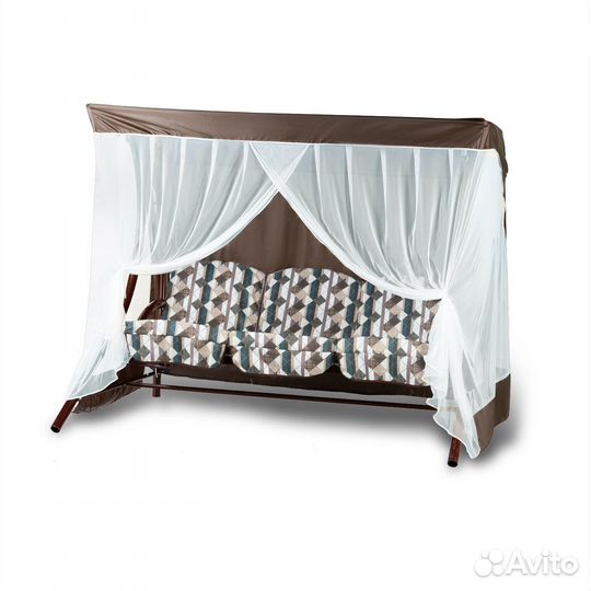 Тент с москитной сеткой для качели 