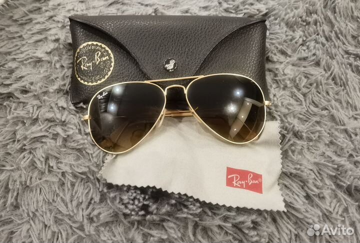Солнцезащитные очки мужские ray ban авиатор 3025