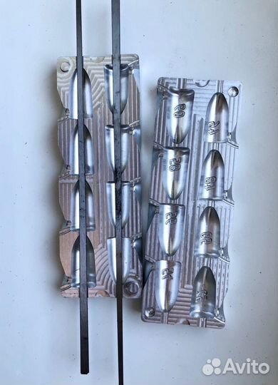 Формы для литья грузил из свинца чпу