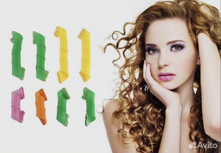 Гибкие, мягкие бигуди для волос Magic Leverage