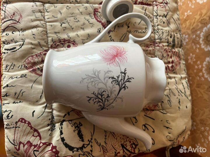 Блюдо, кофейник, фарфор СССР