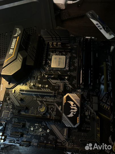 Материнка B450/ ryzen 5 5500