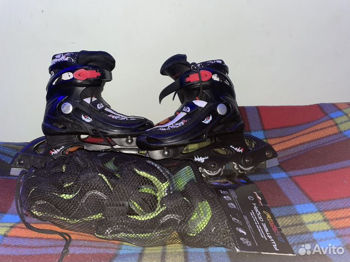 Детские ролики с защитой