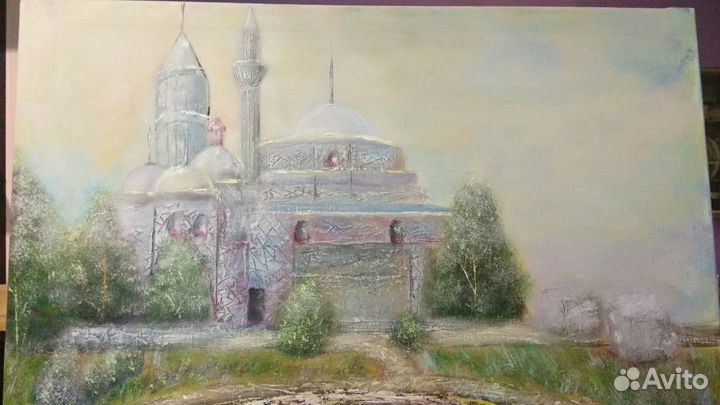 Картина большая текстурная маслом