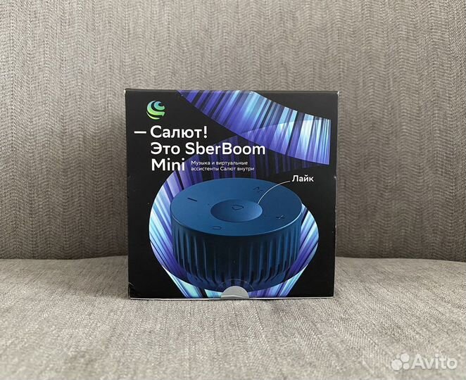 Колонка SberBoom Mini Синяя