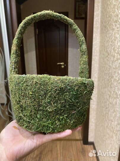 Декоративная корзинка + декоратив шишки в подарок