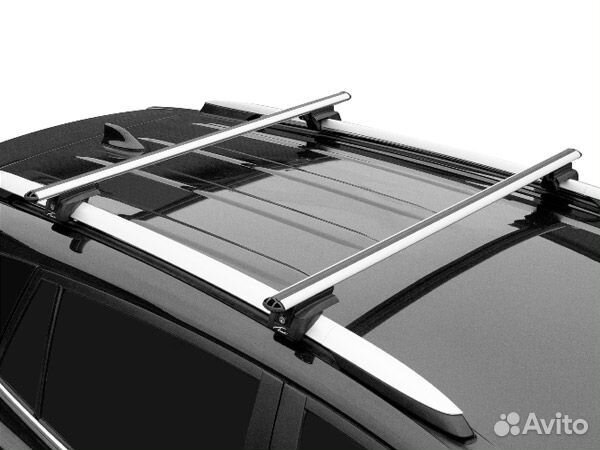 Багажник на крышу Элегант, высокий рейлинг LUX