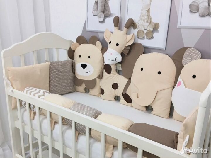 Бортики в детскую кроватку для новорожденных