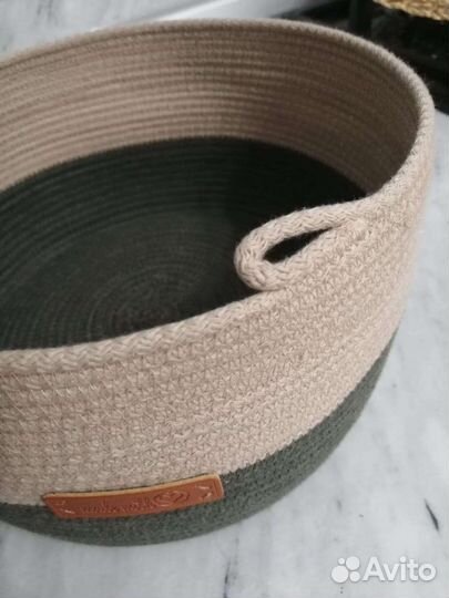 Корзина интерьерная с крышкой