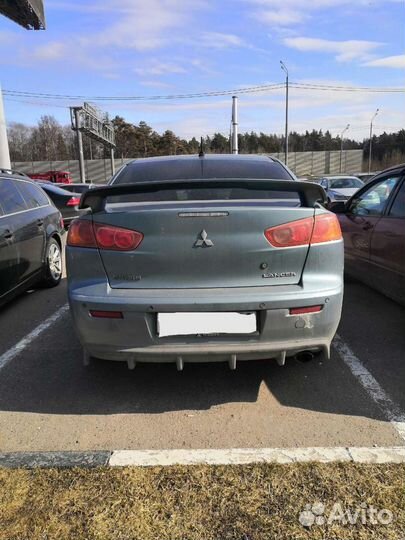 Накладка заднего бампера Mitsubishi lancer X