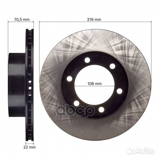 Диск тормозной avantech 4351235210 / 4351260120