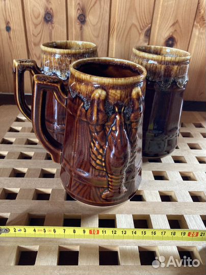 Кружка пивная керамическая 4 шт