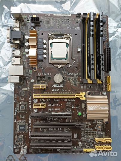 Мат. плата + процессор + озу