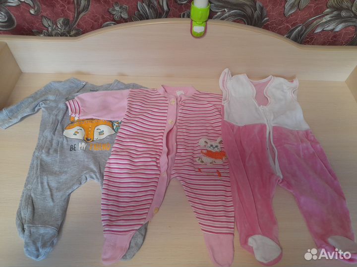 Вещи для девочки от 0 до 6 месяцев