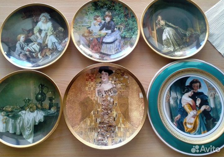 Настенные тарелки из серии Эрмитаж и Дулево