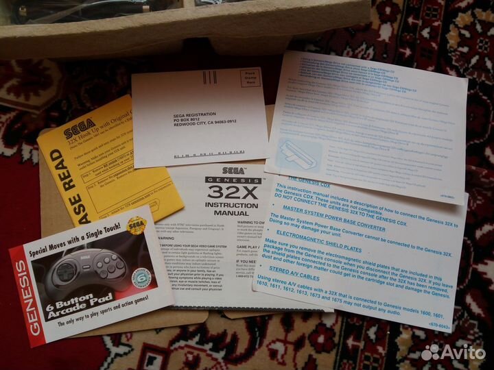 Add-on Sega 32X ntsc-U для Sega Genesis I/II NEW