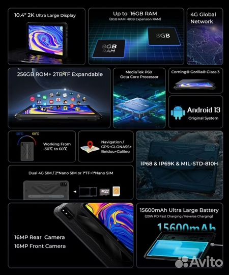 Планшет hotwav R6 ultra 16/256Gb