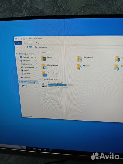 Компьютер, монитор, клавиатура, мышь
