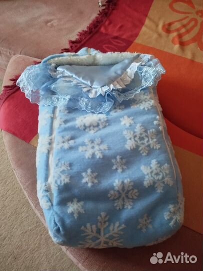 Конверт на выписку зимний для мальчика