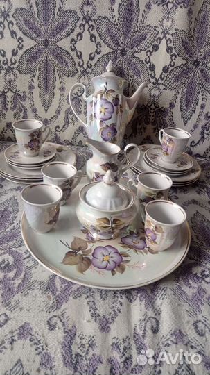 Кофейный сервиз на 6 персон