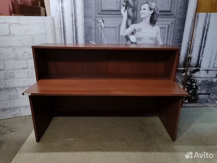 Стойка ресепшен прямая Камбио 185х80х115 бу 01-064