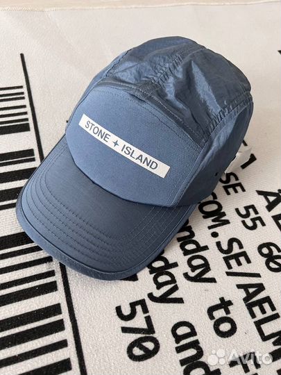 Кепка Stone Island Blue Econyl Nylon Metal