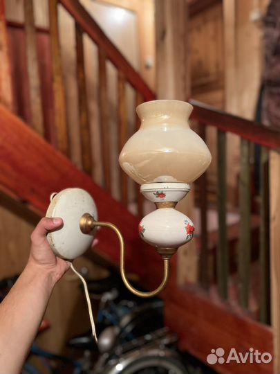 Бра старинное антикварный светильник