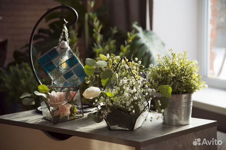 Флорариум, декор