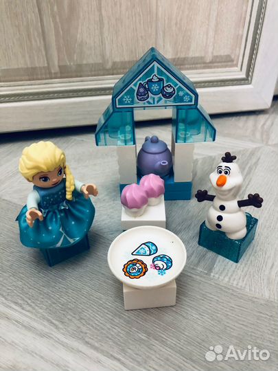 Lego duplo холодное сердце, поезд с д/р,пикник