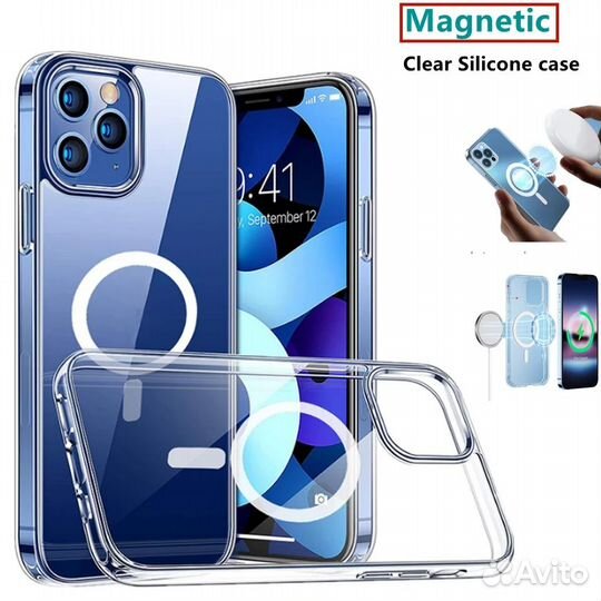 Новые Чехлы MagSafe iPhone 13 Pro/ 14 Pro