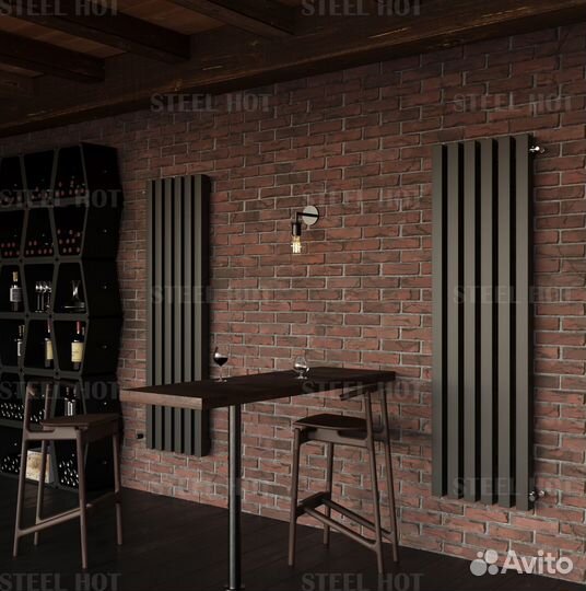 Вертикальный дизайн радиатор Steel-Hot от производ